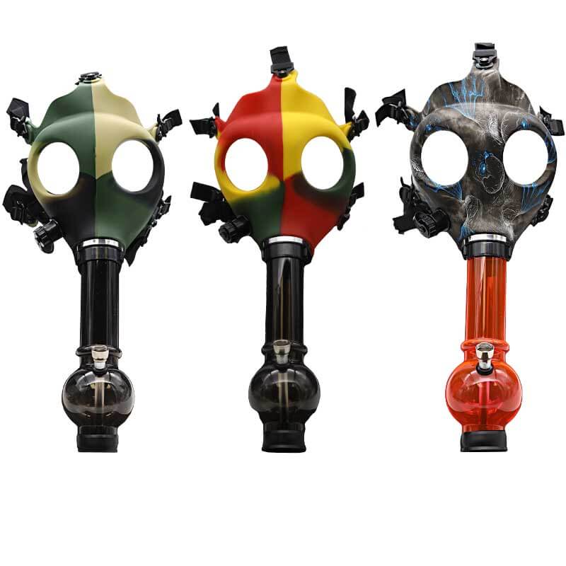 Printed Gas Mask with Acrylic Waterpipe (SB146) - image 2 of 2